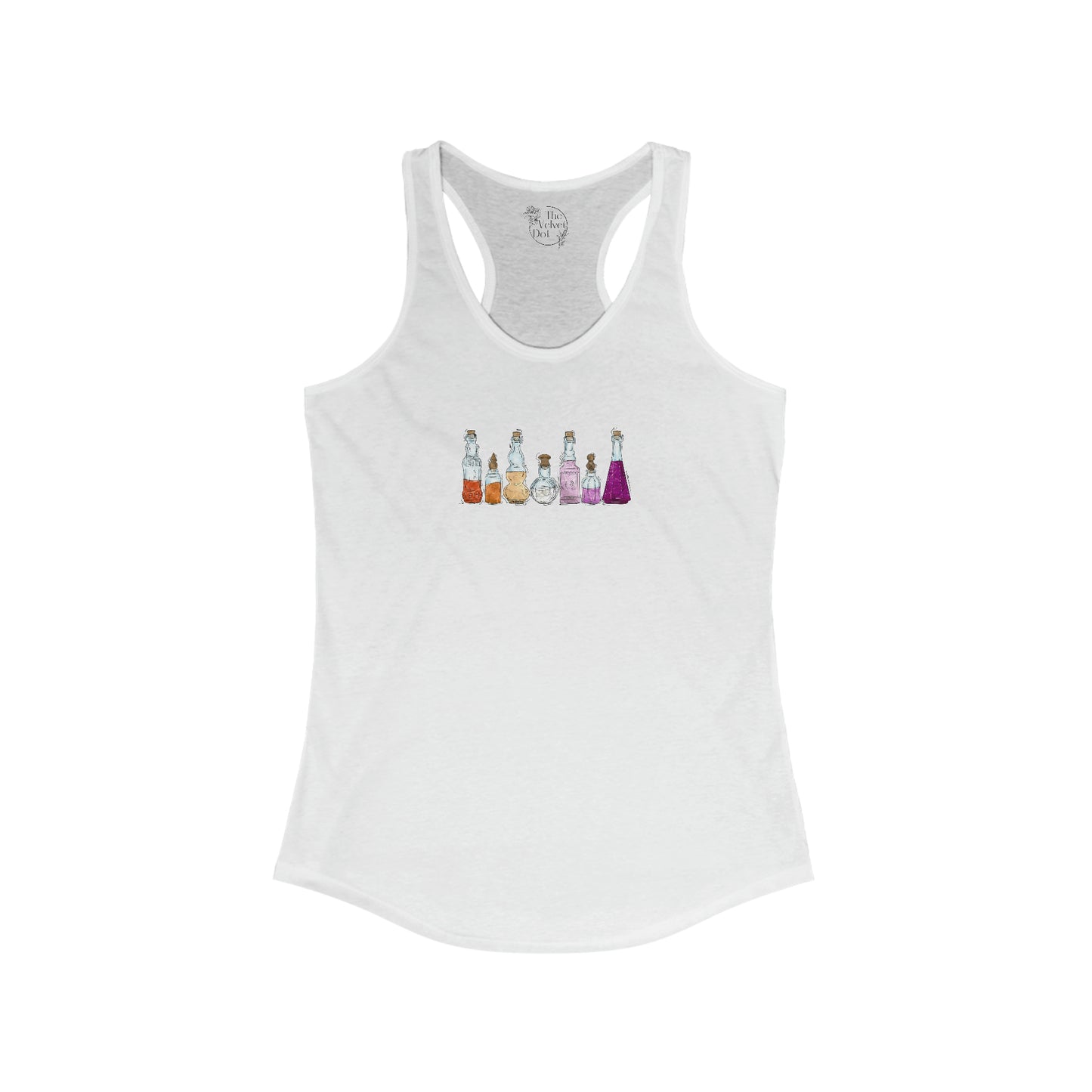 Lesbian Pride Flag Potion Bottles - Womens Tank Top