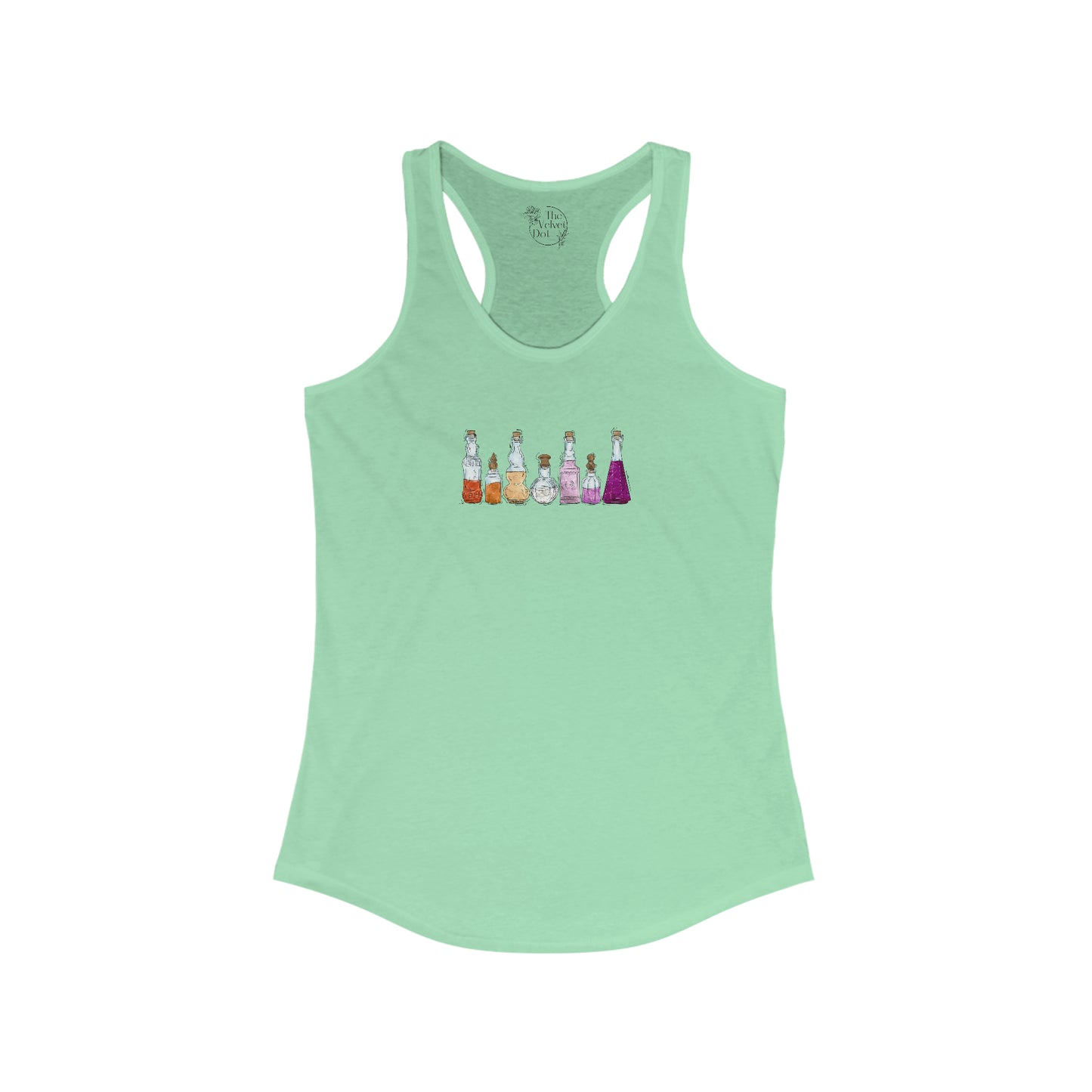 Lesbian Pride Flag Potion Bottles - Womens Tank Top