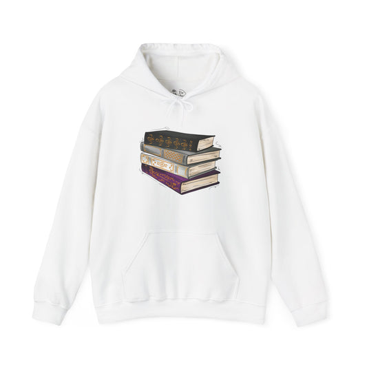 Asexual Pride Flag Old Books - Adult Unisex Hoodie