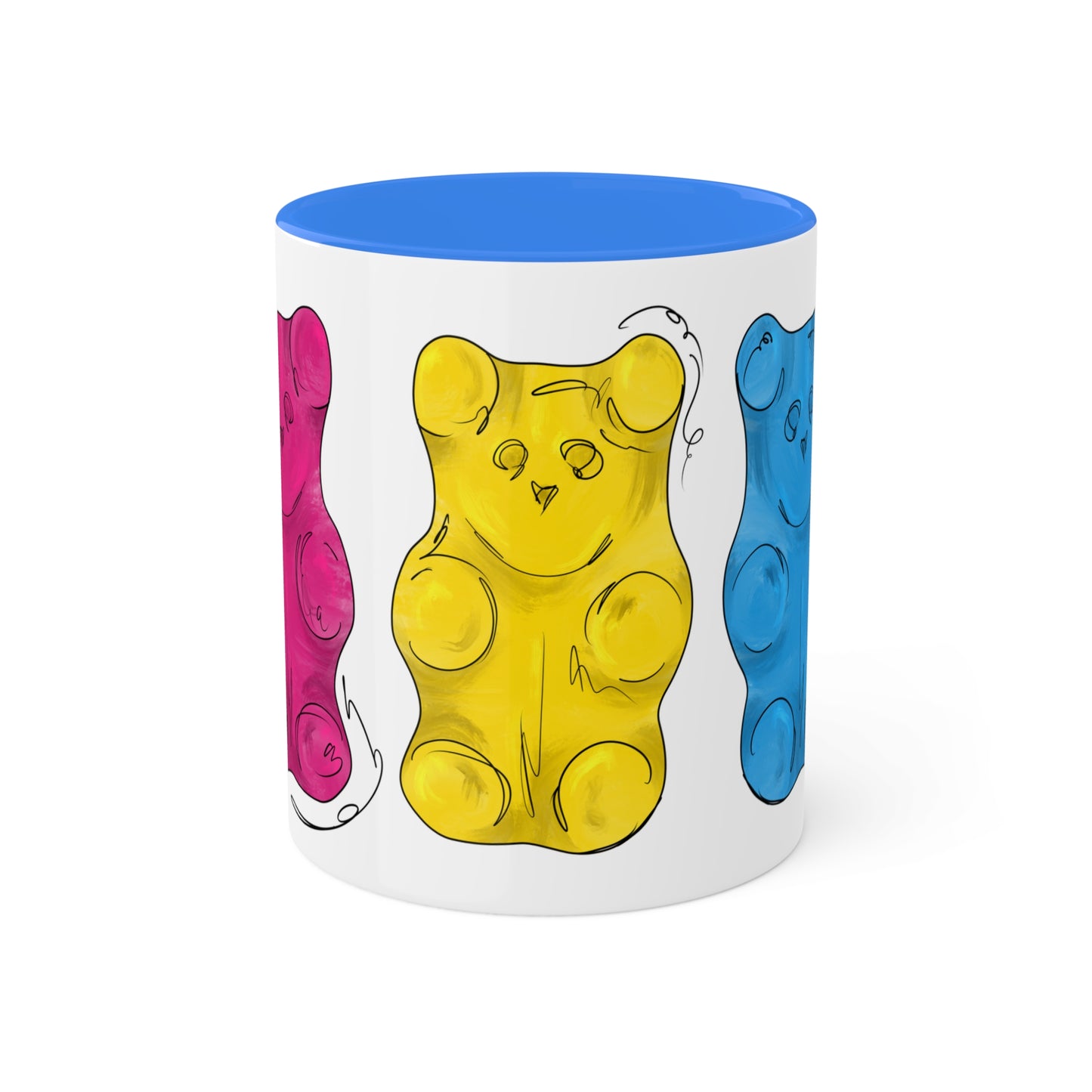 Pansexual Pride Flag Gummy Bears - Mug