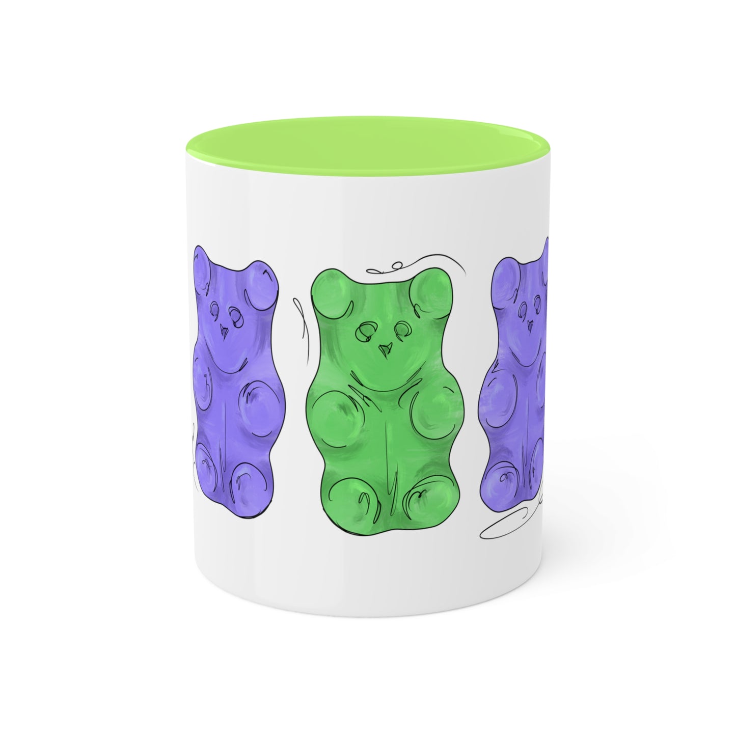 Trigender Pride Flag Gummy Bears - Mug