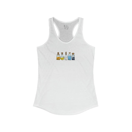 Aroace Pride Flag Potion Bottles - Womens Tank Top