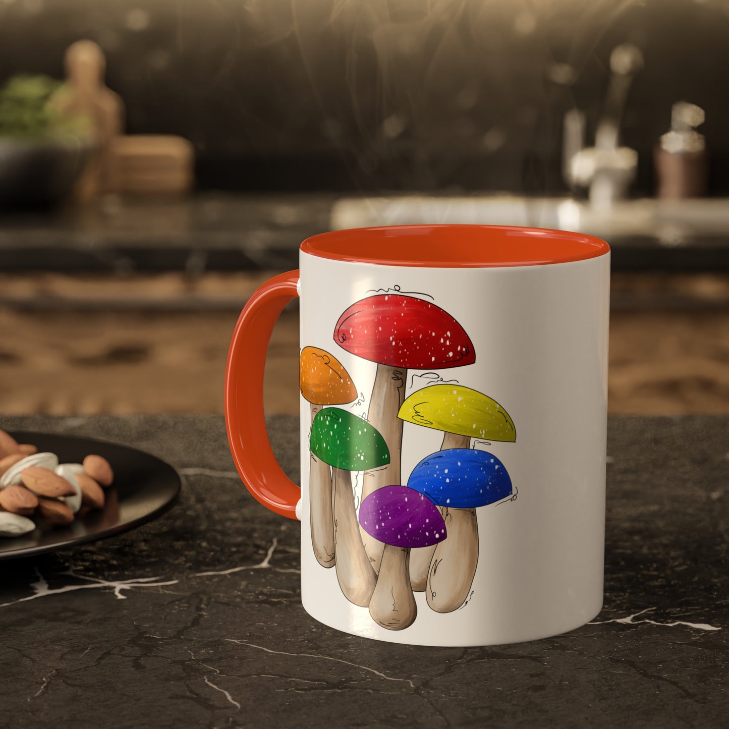 Gay Pride Flag Mushrooms - Mug