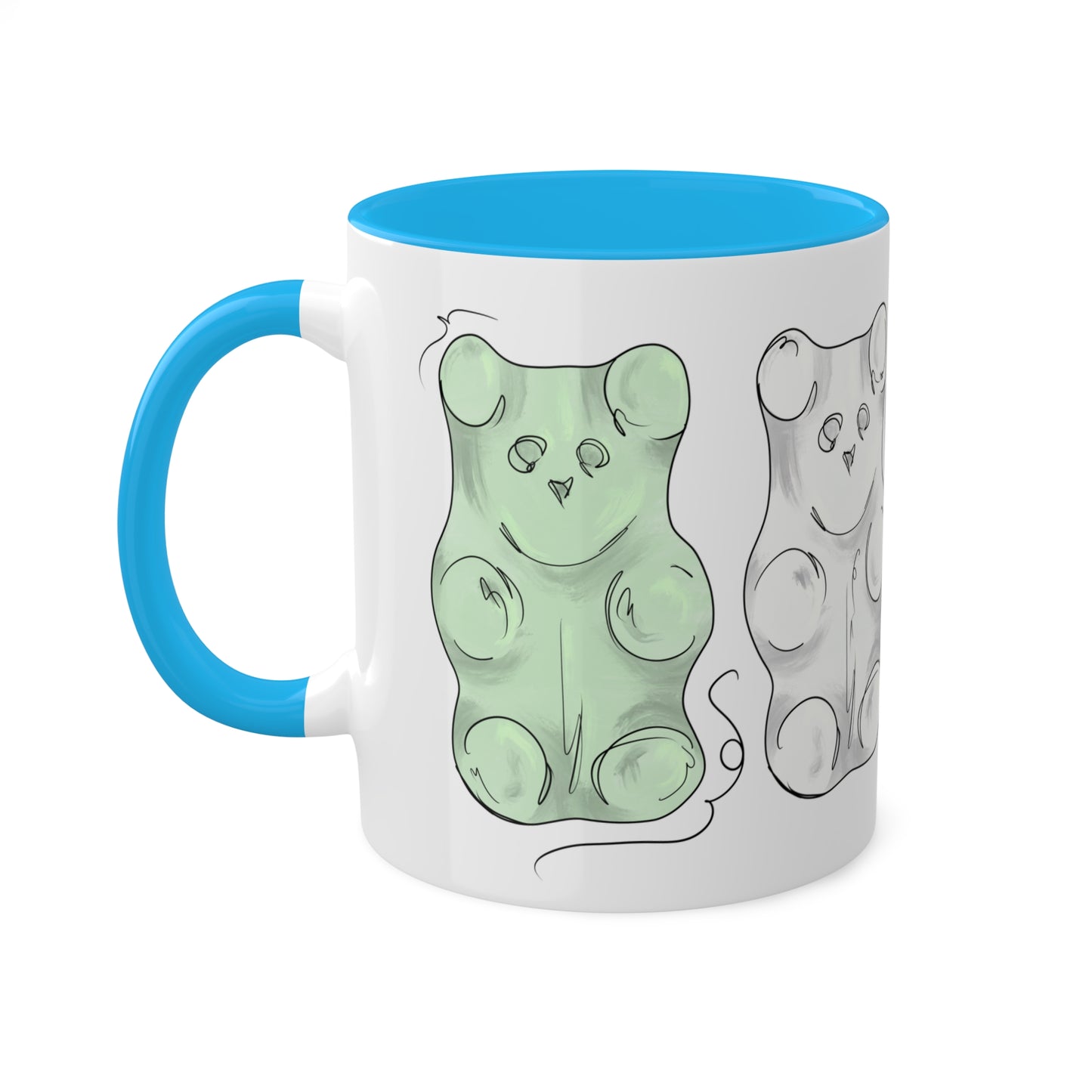 Unlabeled Pride Flag Gummy Bears - Mug