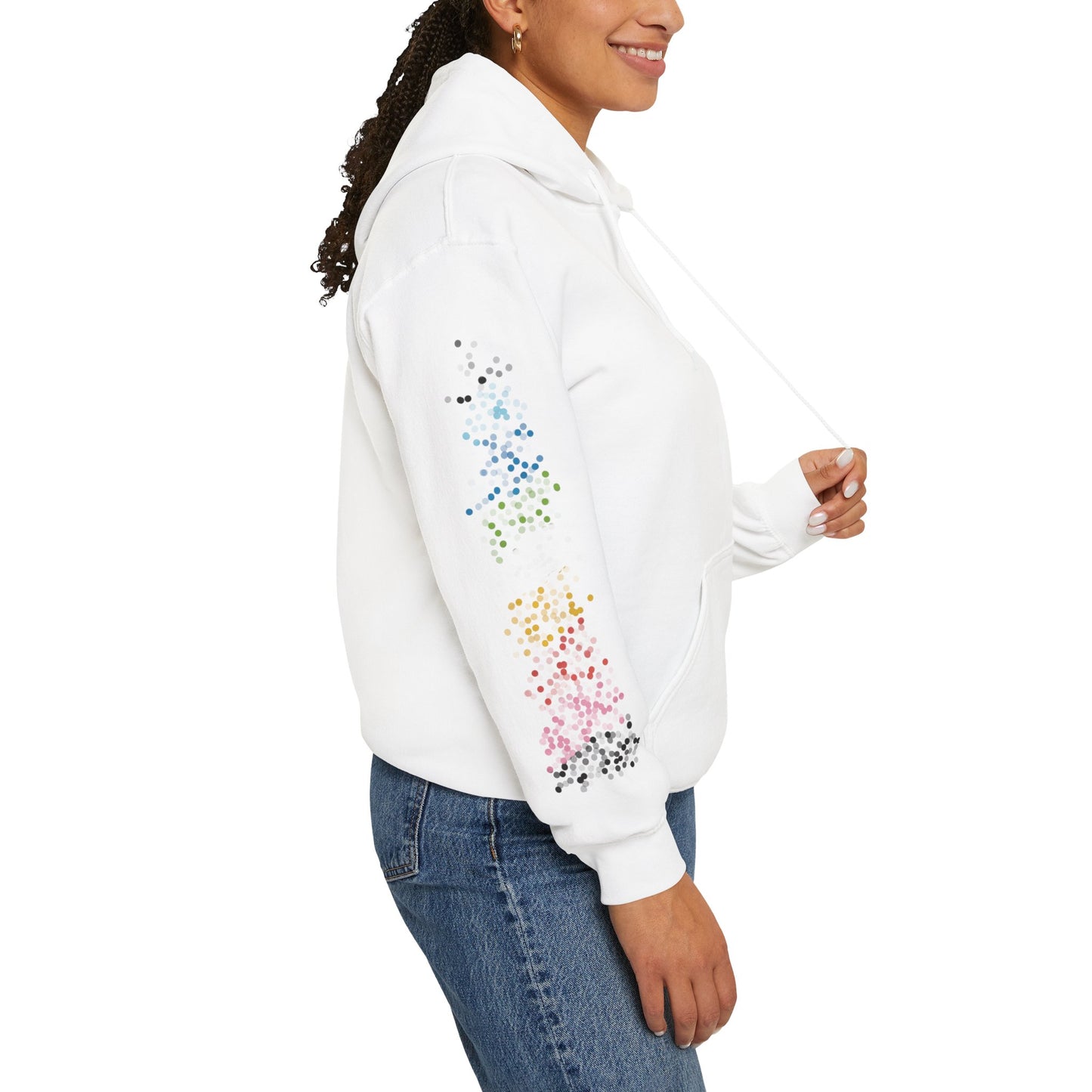 Queer Pride Flag Dots - Adult Unisex Hoodie