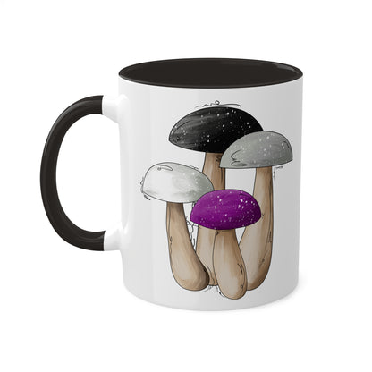 Asexual Pride Flag Mushrooms - Mug