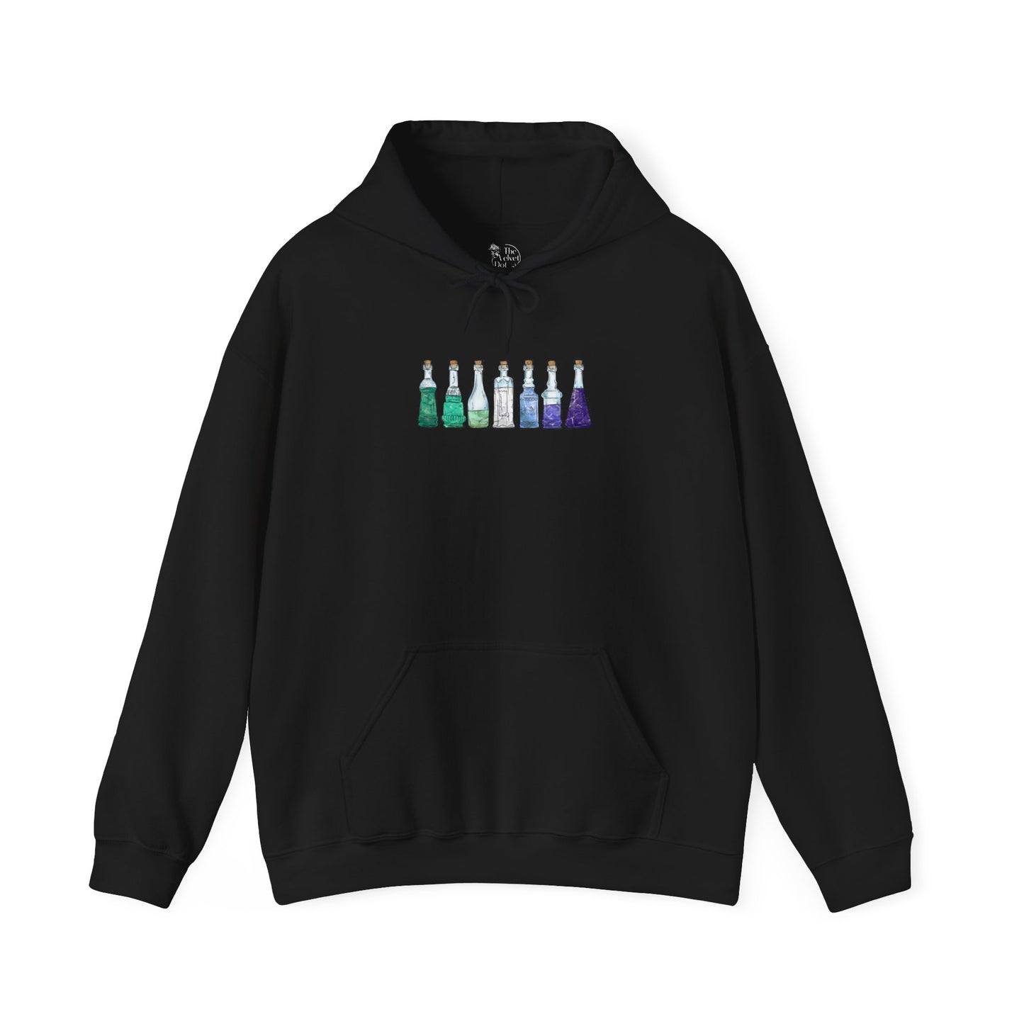 Gay Male MLM Pride Flag Potion Bottles - Adult Unisex Hoodie