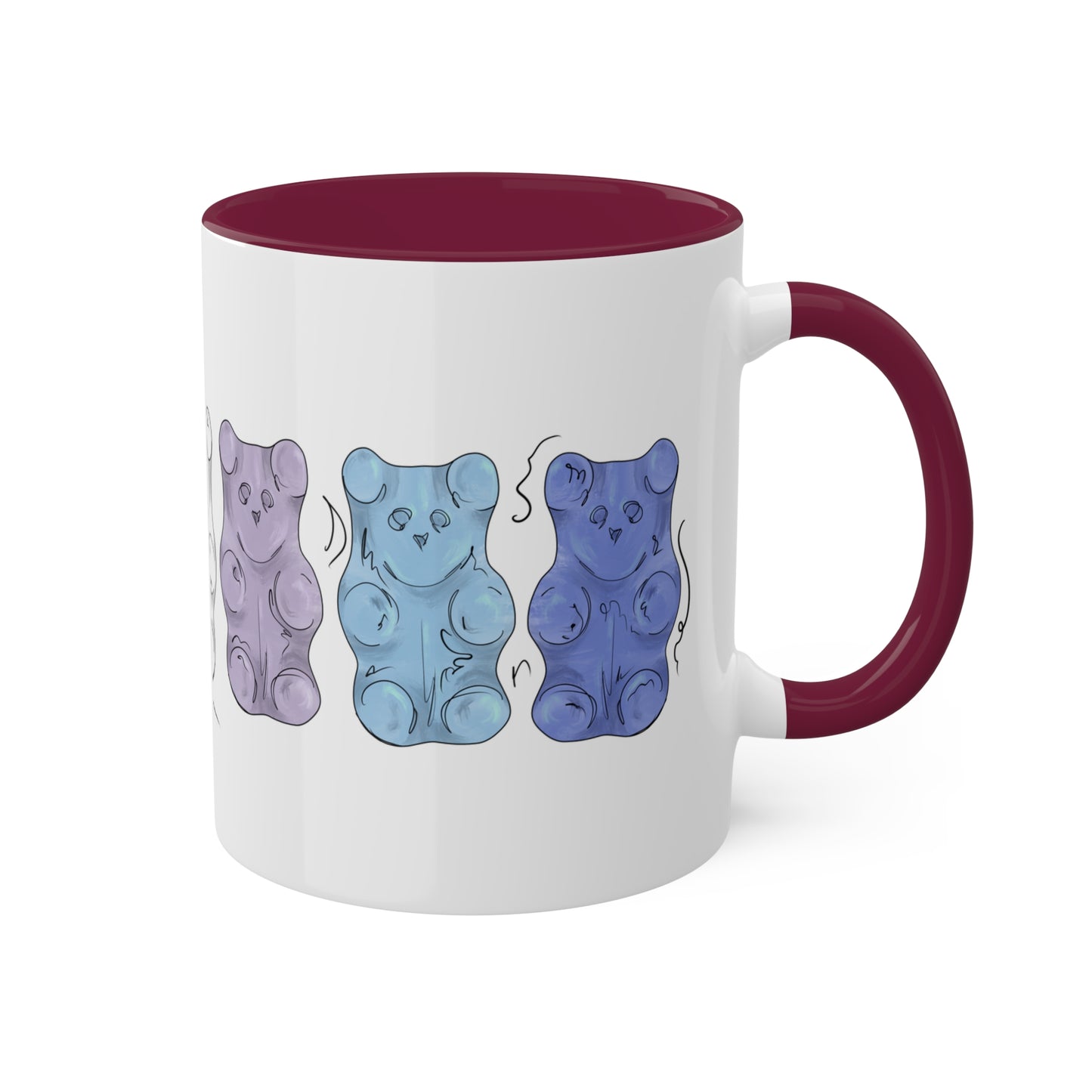 Bigender Pride Flag Gummy Bears - Mug