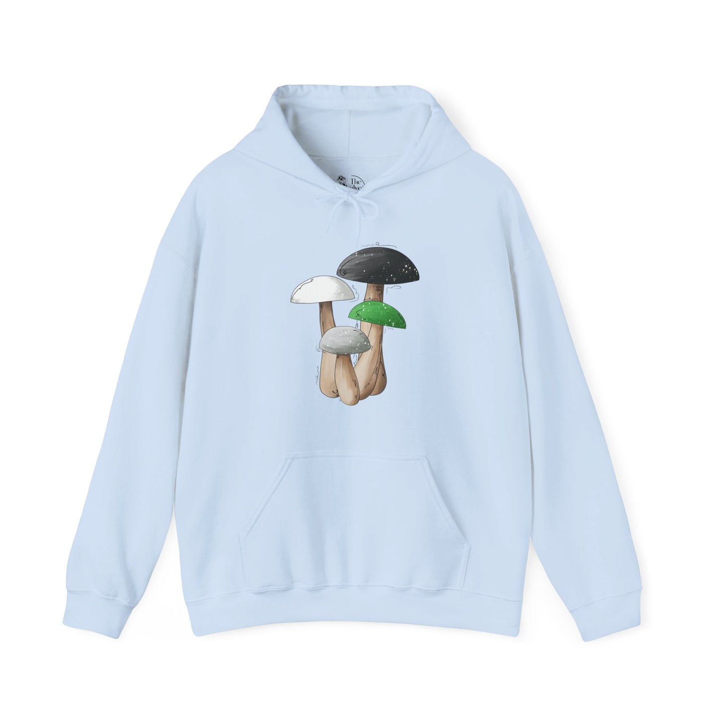 Demiromantic Pride Flag Mushrooms - Adult Unisex Hoodie