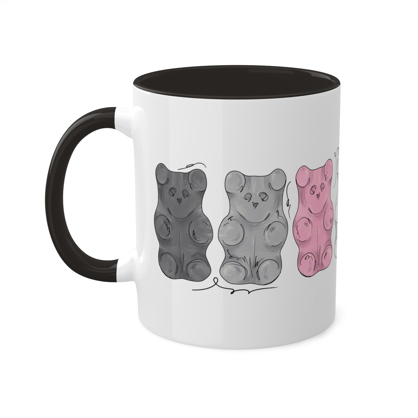 Demi Girl Pride Flag Gummy Bears - Mug