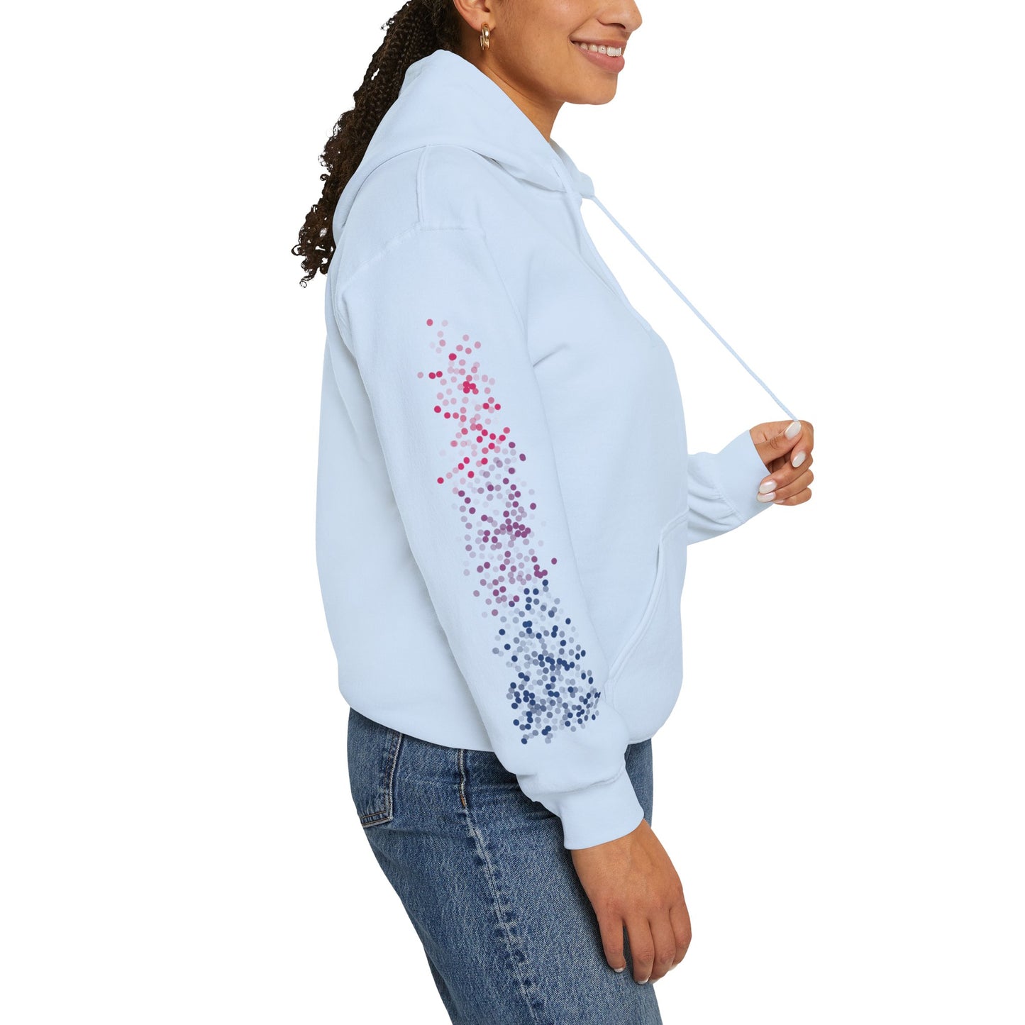 Bisexual Pride Flag Dots - Adult Unisex Hoodie