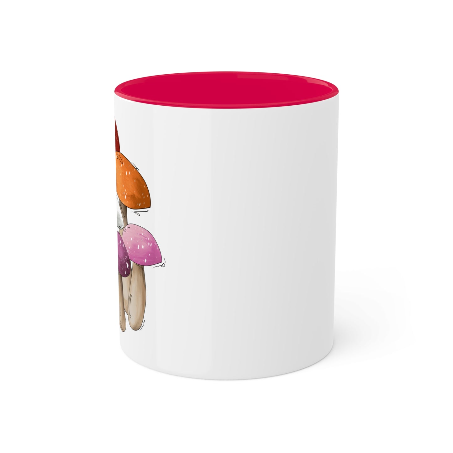 Lesbian Pride Flag Mushrooms - Mug