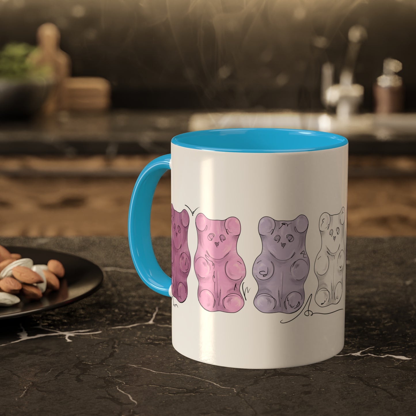 Bigender Pride Flag Gummy Bears - Mug