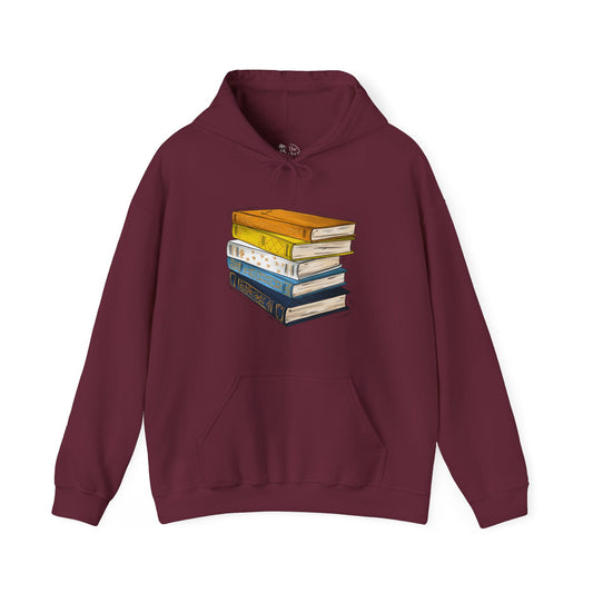 Aroace Pride Flag Old Books - Adult Unisex Hoodie