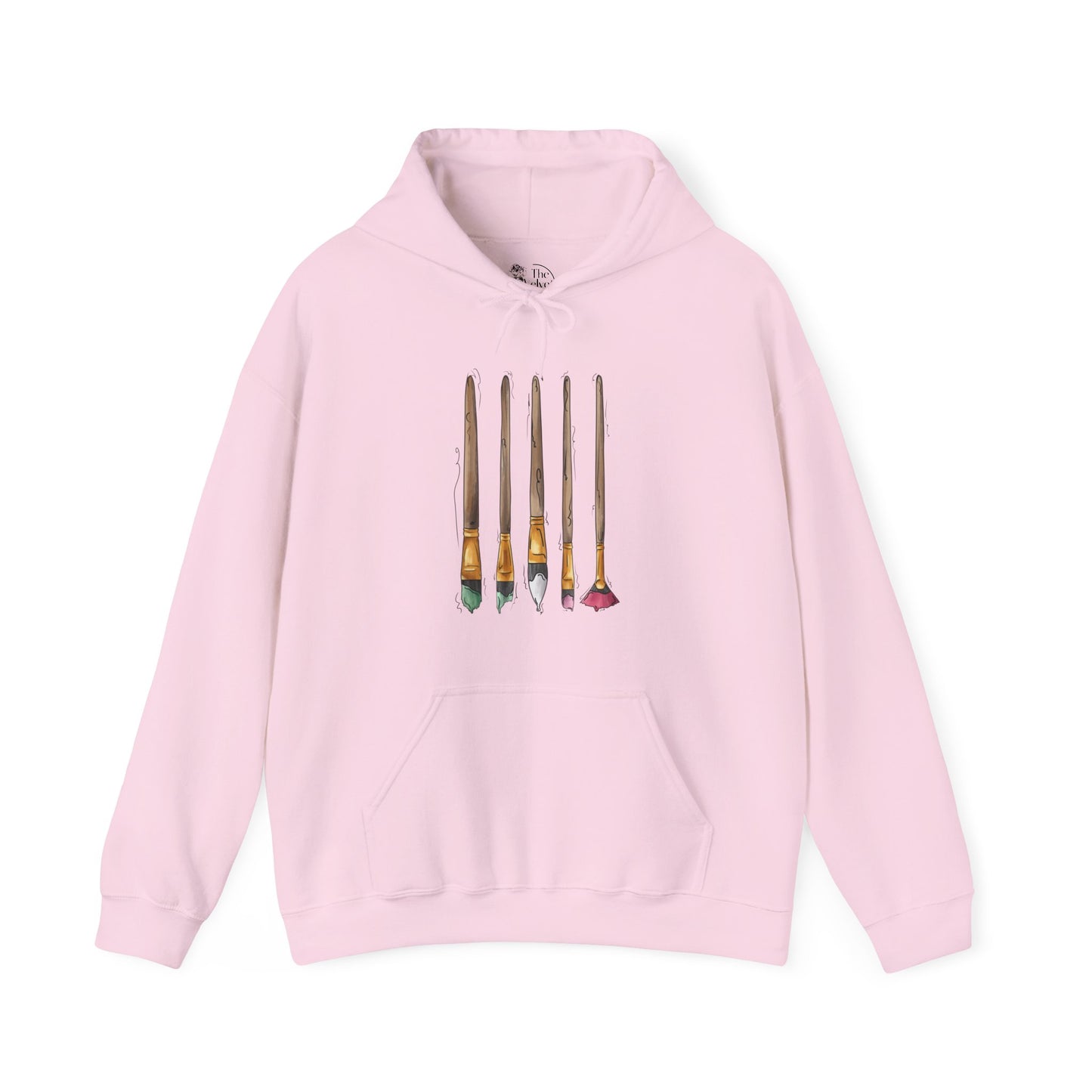 Abrosexual Pride Flag Paint Brushes - Adult Unisex Hoodie