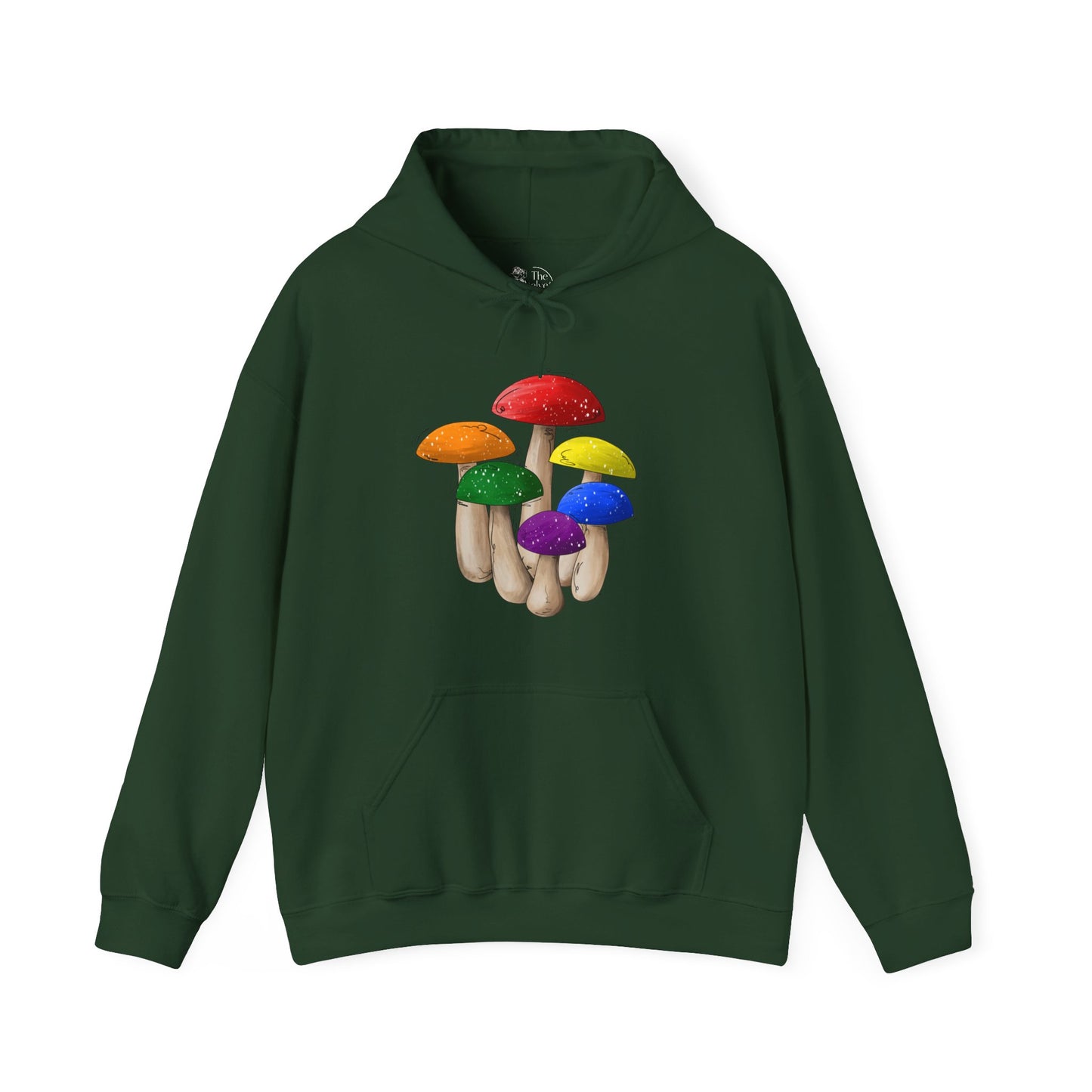 Gay Pride Flag Mushrooms - Adult Unisex Hoodie