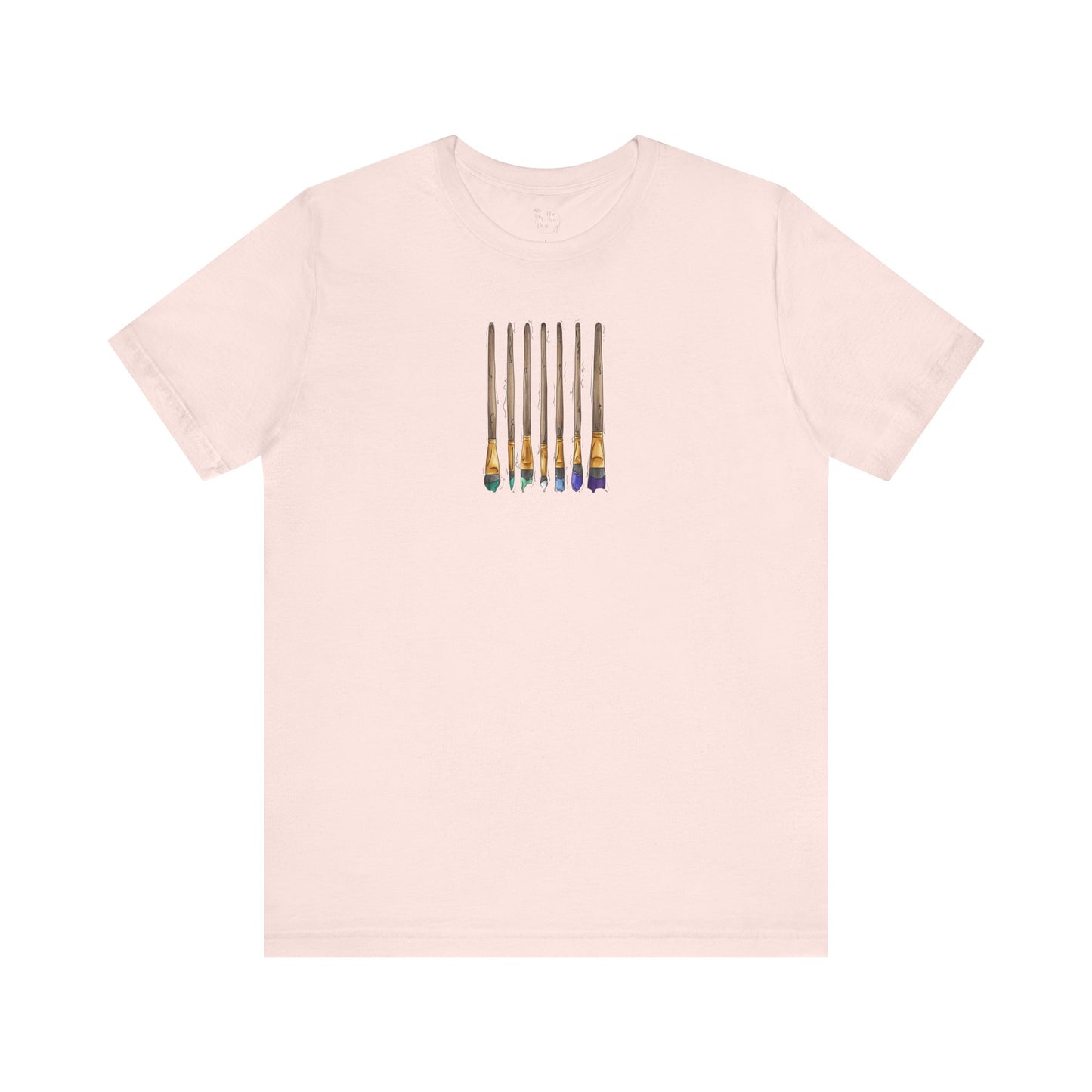 Gay Male Pride Flag Paint Brushes - Unisex T-Shirt