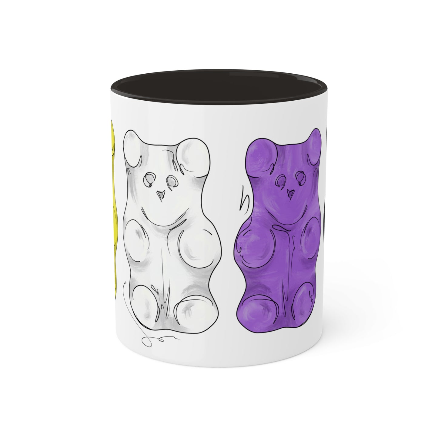 Nonbinary Pride Flag Gummy Bears - Mug