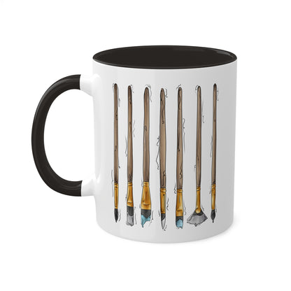 Demiboy Pride Flag Paint Brushes - Mug