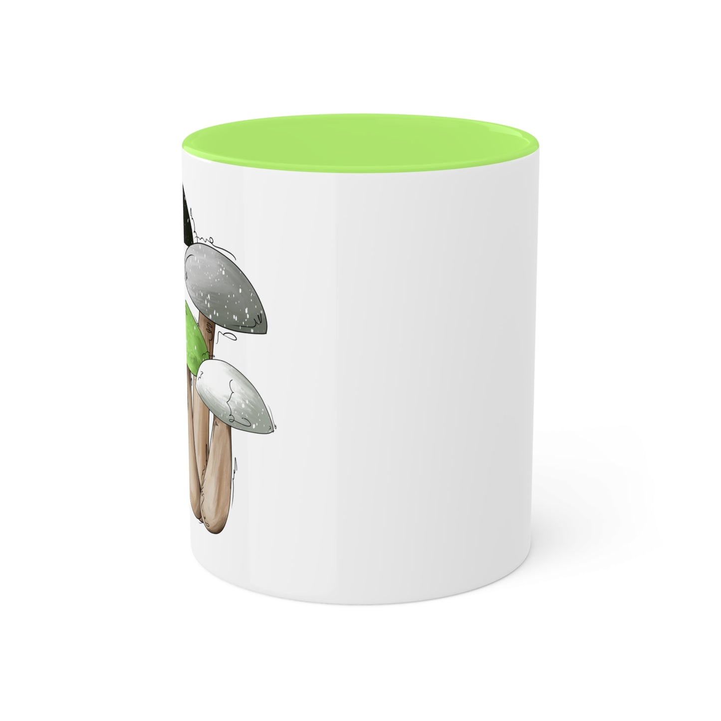 Agender Pride Flag Mushrooms - Mug