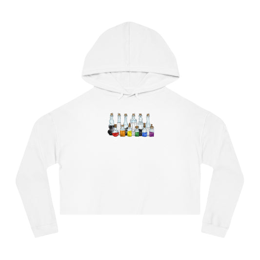 Straight Ally Pride Flag Potion Bottles - Women’s Cropped Hoodie