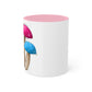 Pansexual Pride Flag Mushrooms - Mug