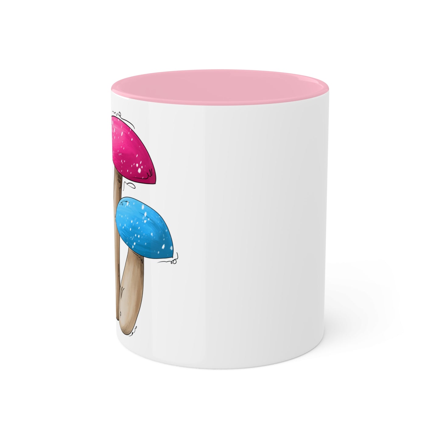 Pansexual Pride Flag Mushrooms - Mug