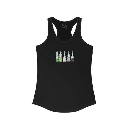 Aromantic Pride Flag Potion Bottles - Womens Tank Top