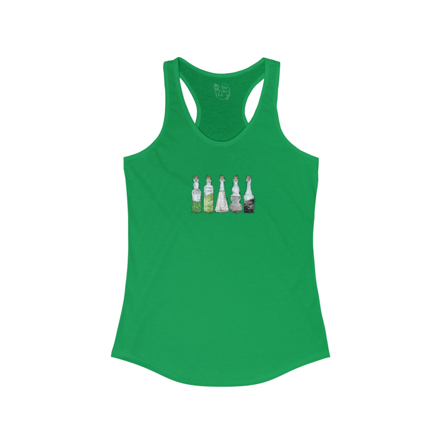 Aromantic Pride Flag Potion Bottles - Womens Tank Top