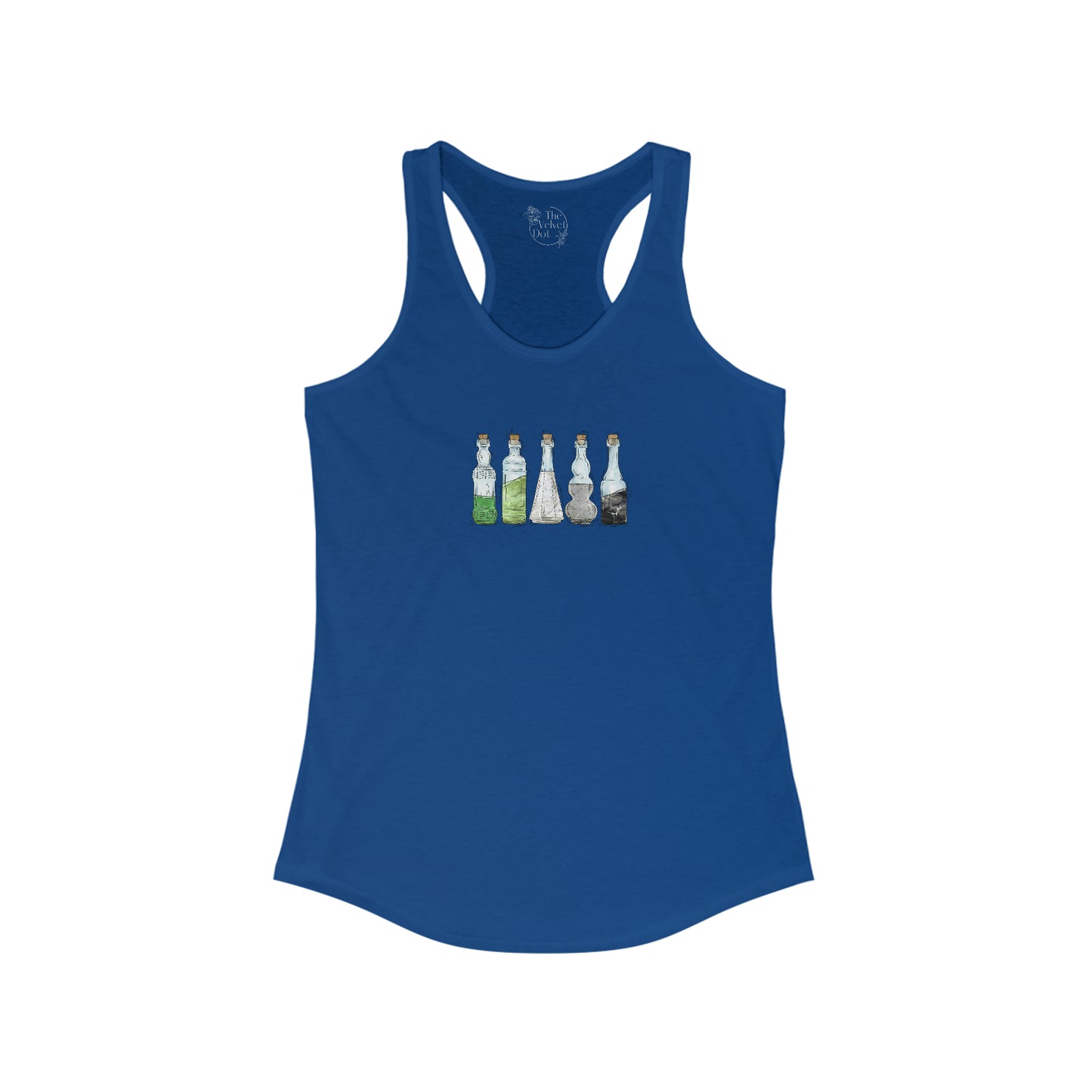 Aromantic Pride Flag Potion Bottles - Womens Tank Top