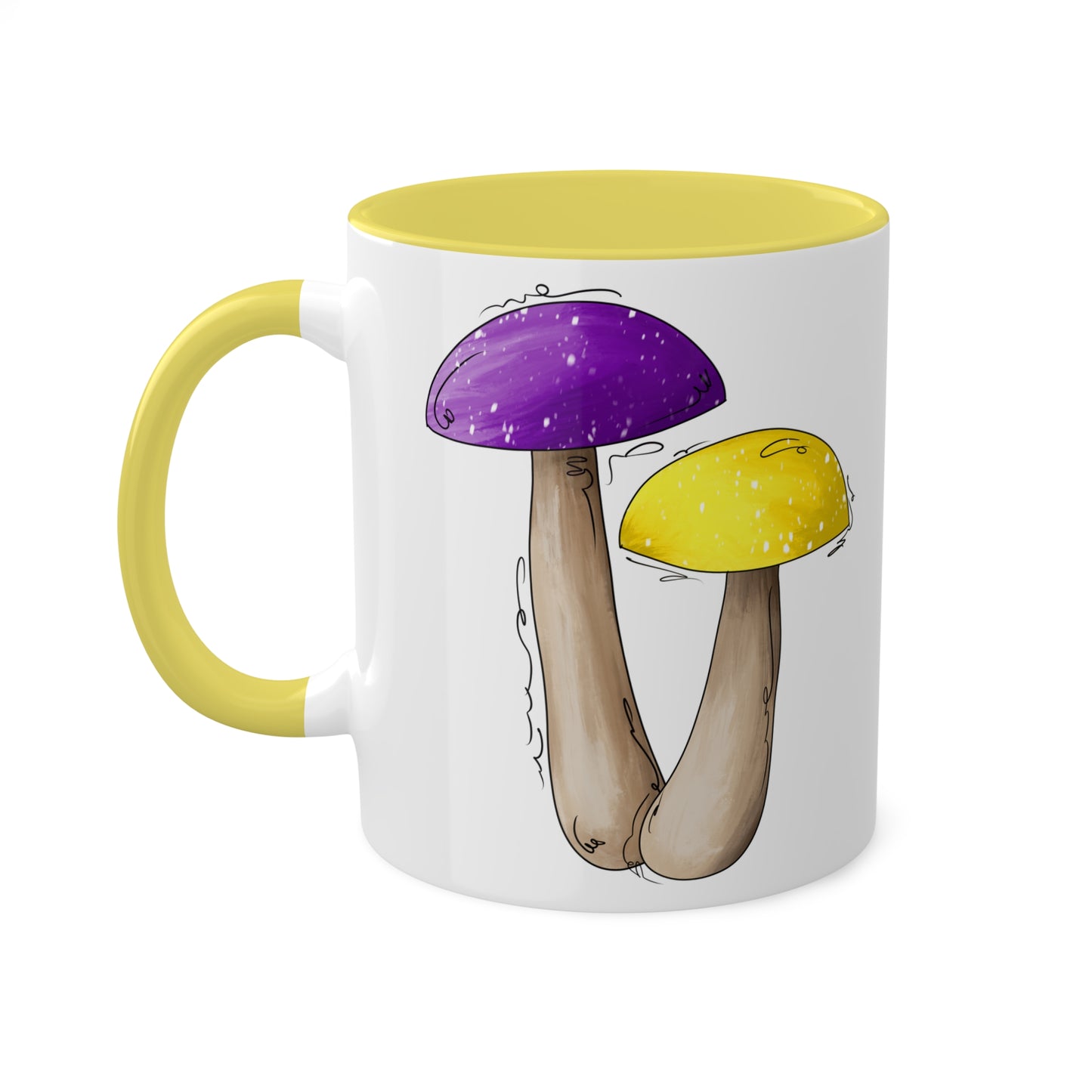 Intersex Pride Flag Mushrooms - Mug