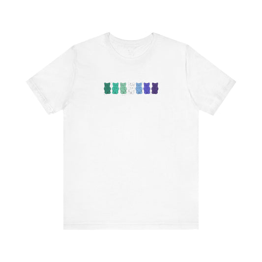 Gay Male Pride Flag Gummy Bears - Unisex T-Shirt