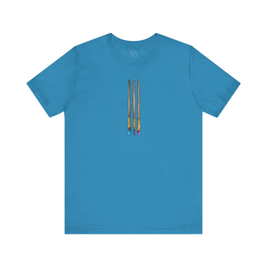 Androsexual Pride Flag Paint Brushes - Unisex T-Shirt