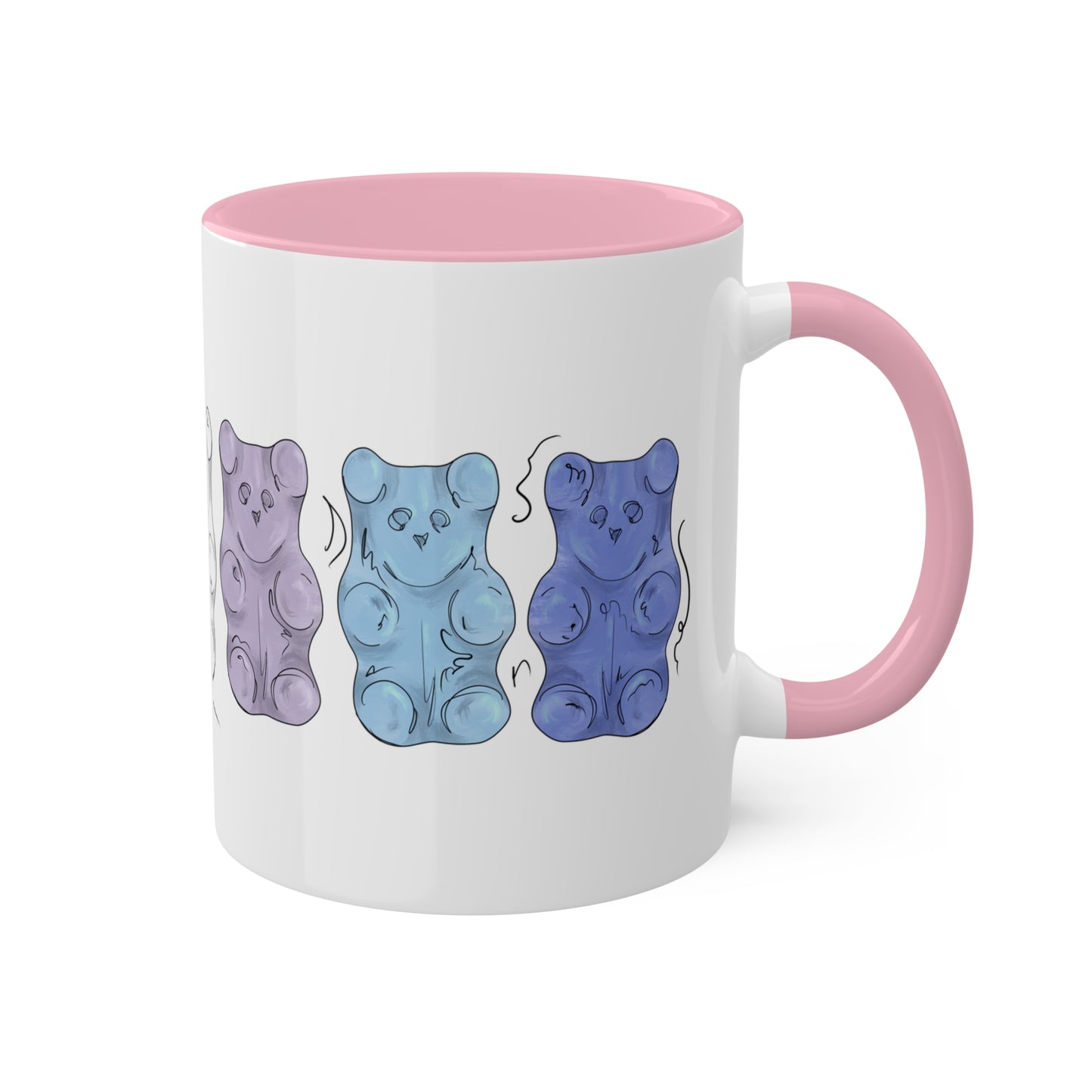 Bigender Pride Flag Gummy Bears - Mug