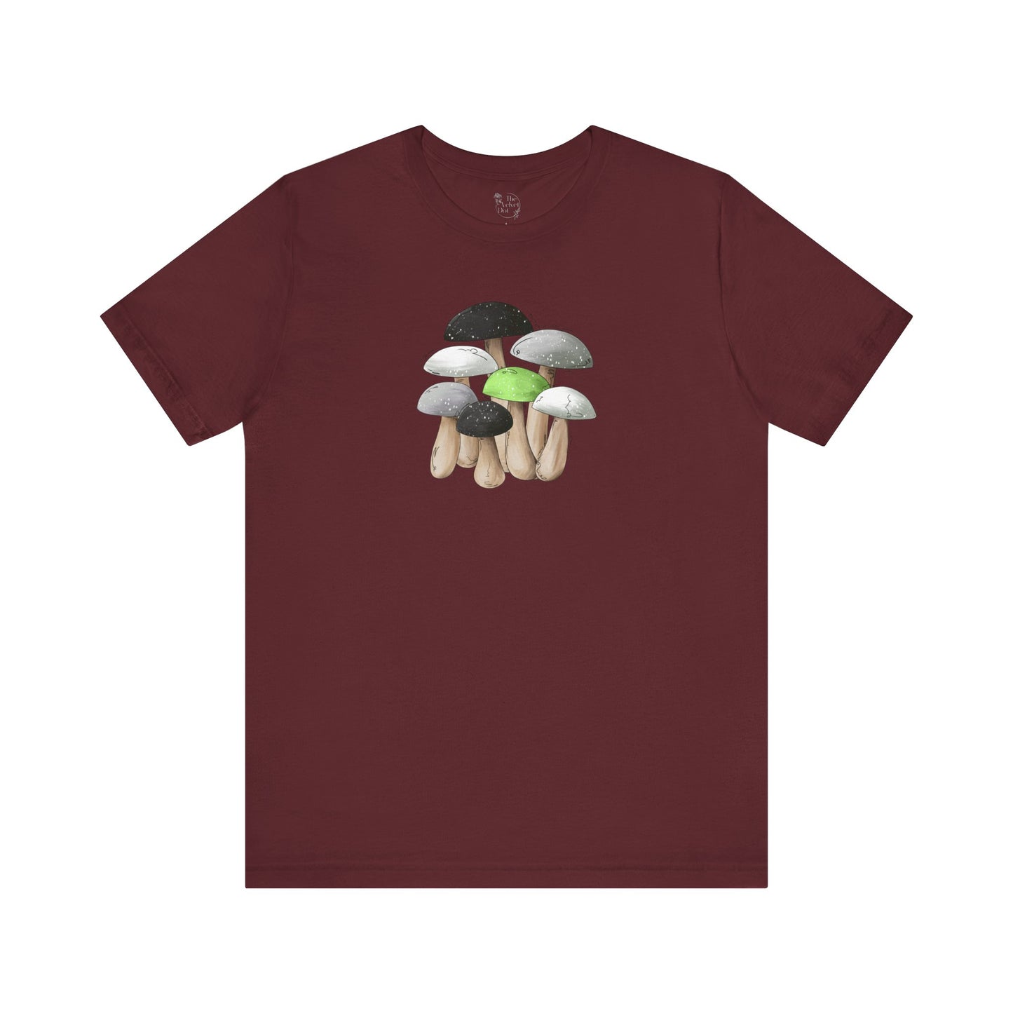 Agender Pride Flag Mushrooms - Unisex T-Shirt