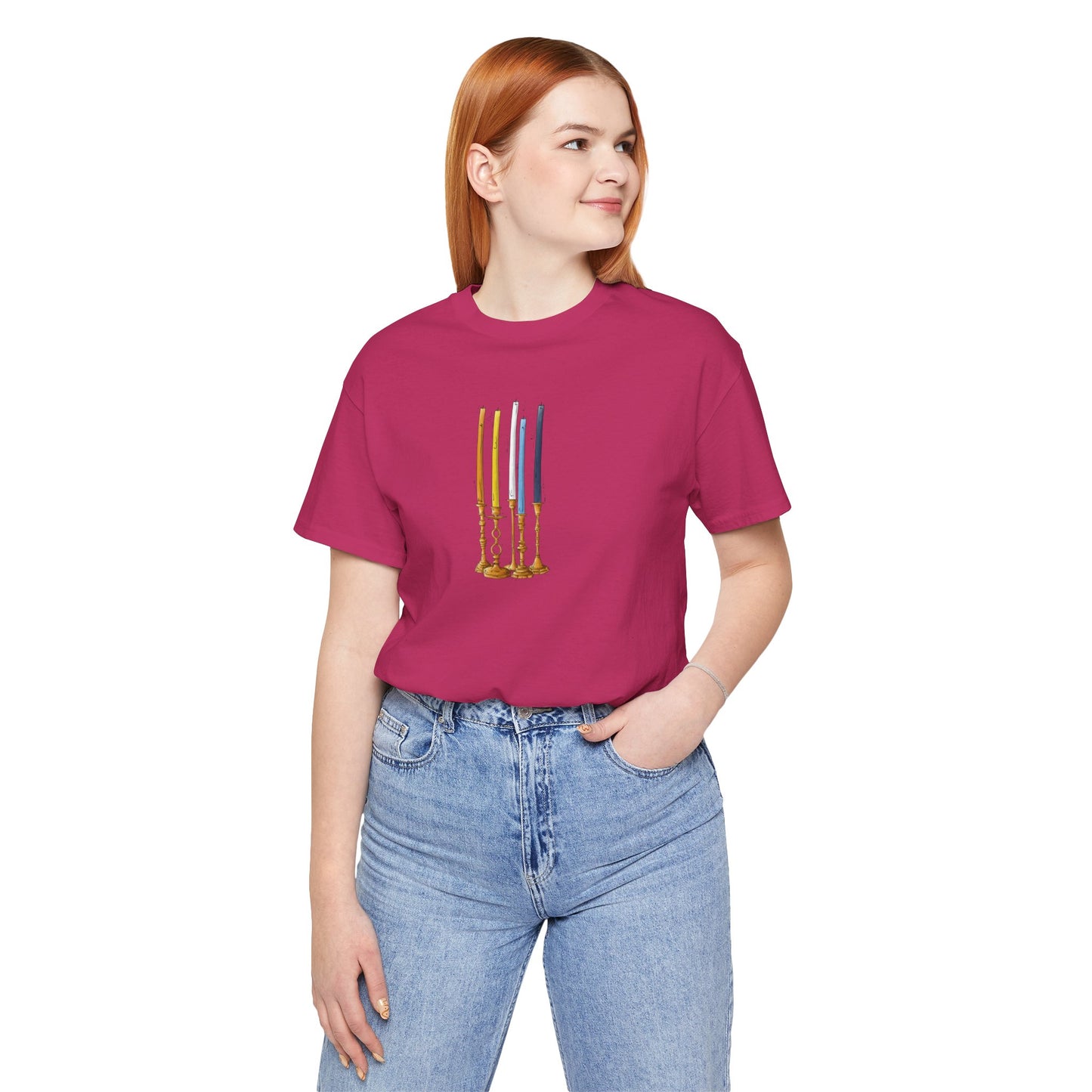 Aroace Pride Flag Candlesticks - Unisex T-Shirt