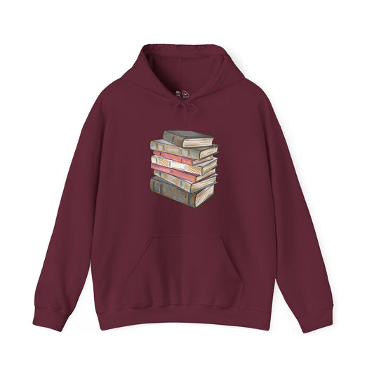 Demi Girl Pride Flag Old Books - Adult Unisex Hoodie