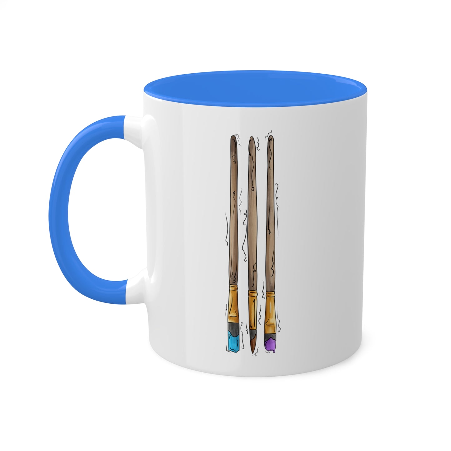 Androsexual Pride Flag Paint Brushes - Mug