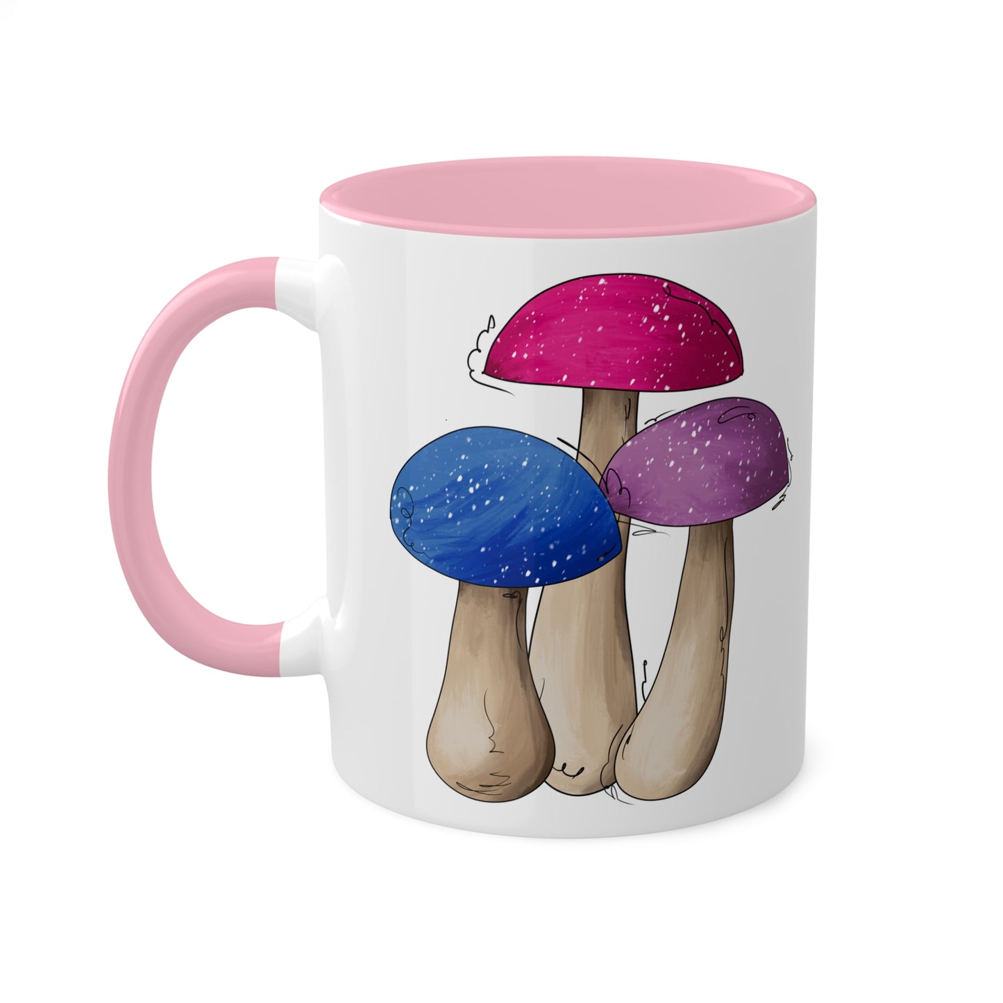 Bisexual Pride Flag Mushrooms - Mug