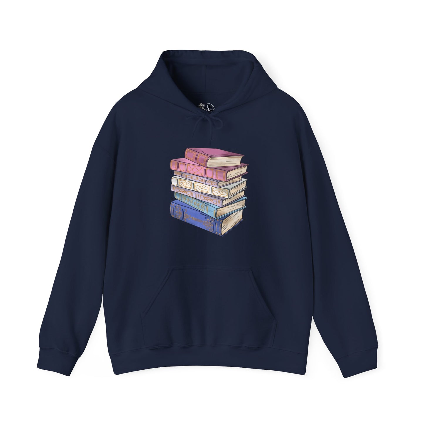 Bigender Pride Flag Old Books - Adult Unisex Hoodie