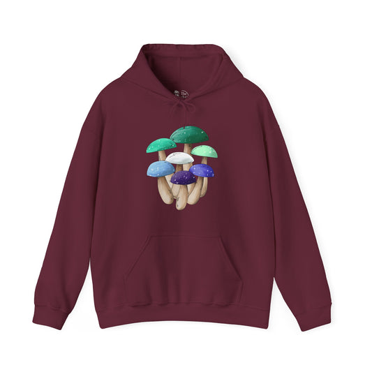 Gay Male Pride Flag Mushrooms - Adult Unisex Hoodie