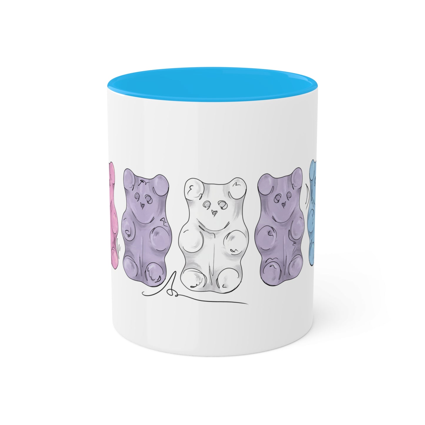 Bigender Pride Flag Gummy Bears - Mug