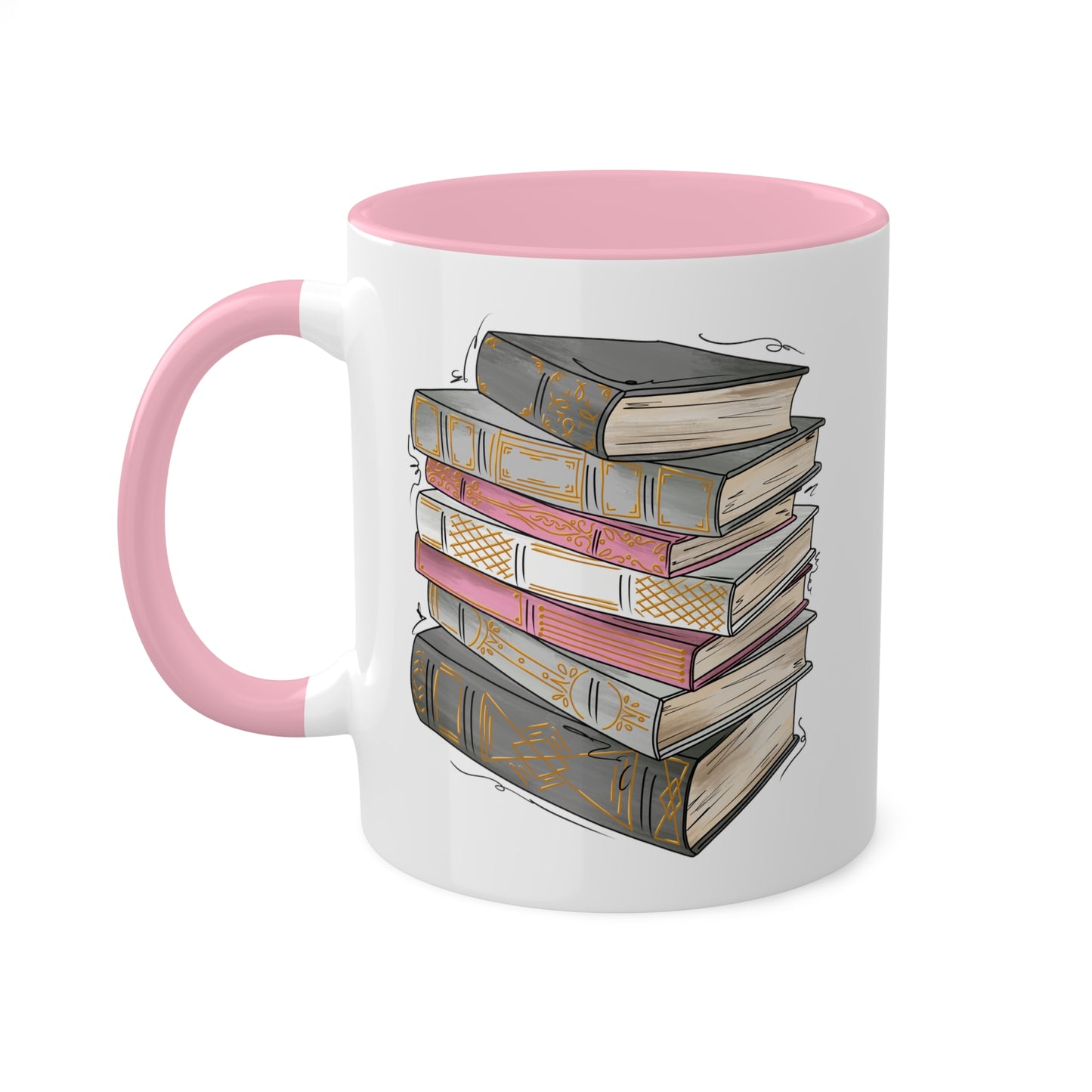 Demigirl Pride Flag Old Books - Mug