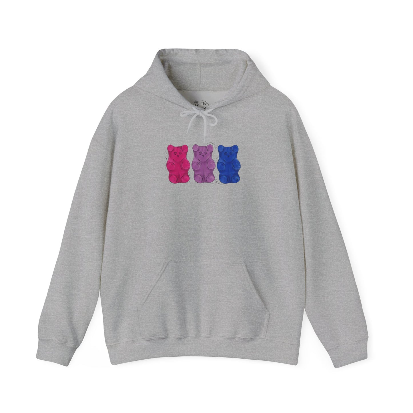 Bisexual Pride Flag Gummy Bears - Adult Unisex Hoodie