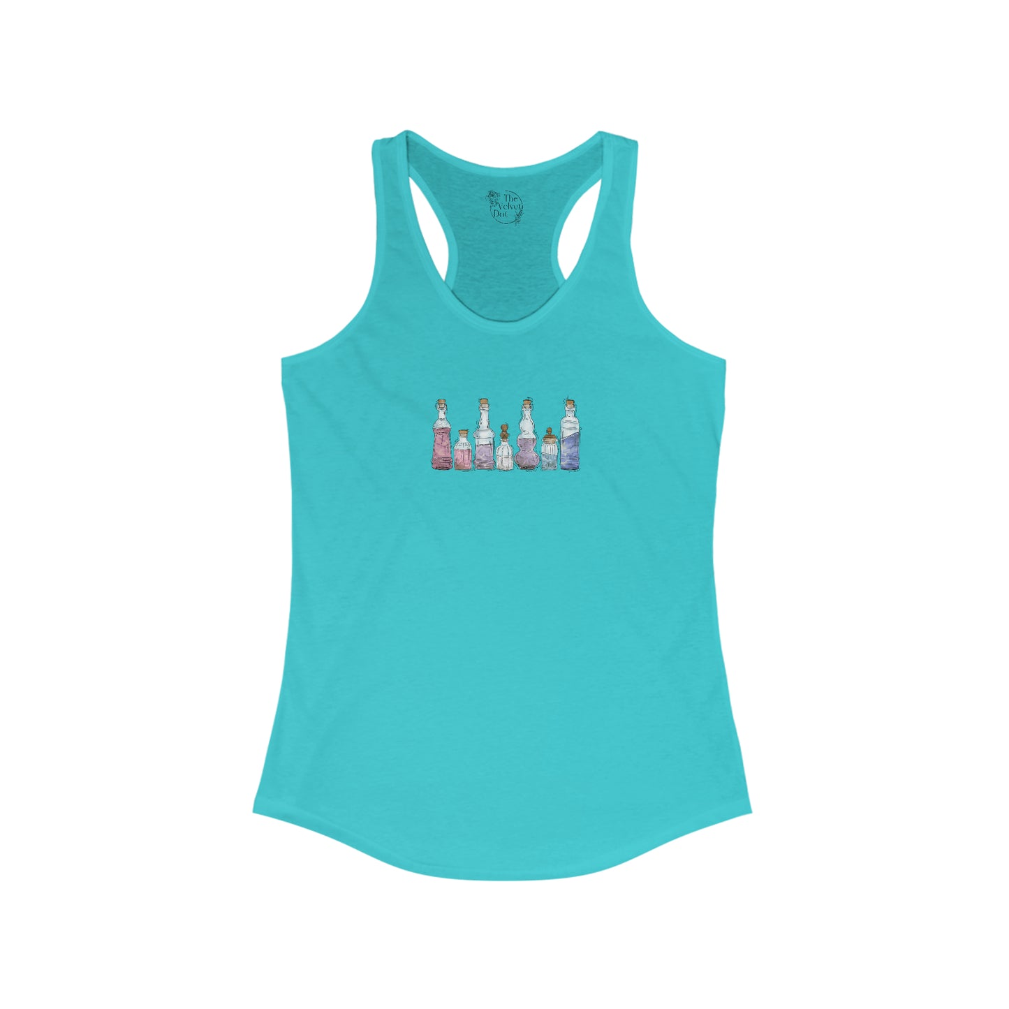 Bigender Pride Flag Potion Bottles - Womens Tank Top