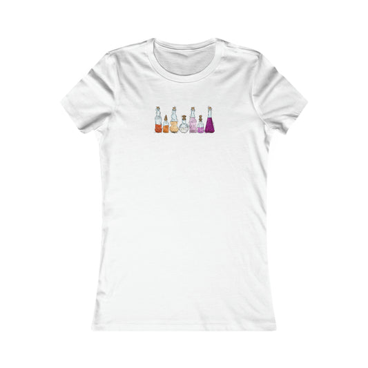 Lesbian Pride Flag Potion Bottles - Women's T-Shirt
