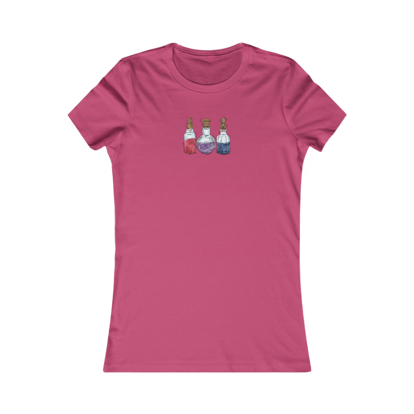 Bisexual Pride Flag Potion Bottles - Women's T-Shirt