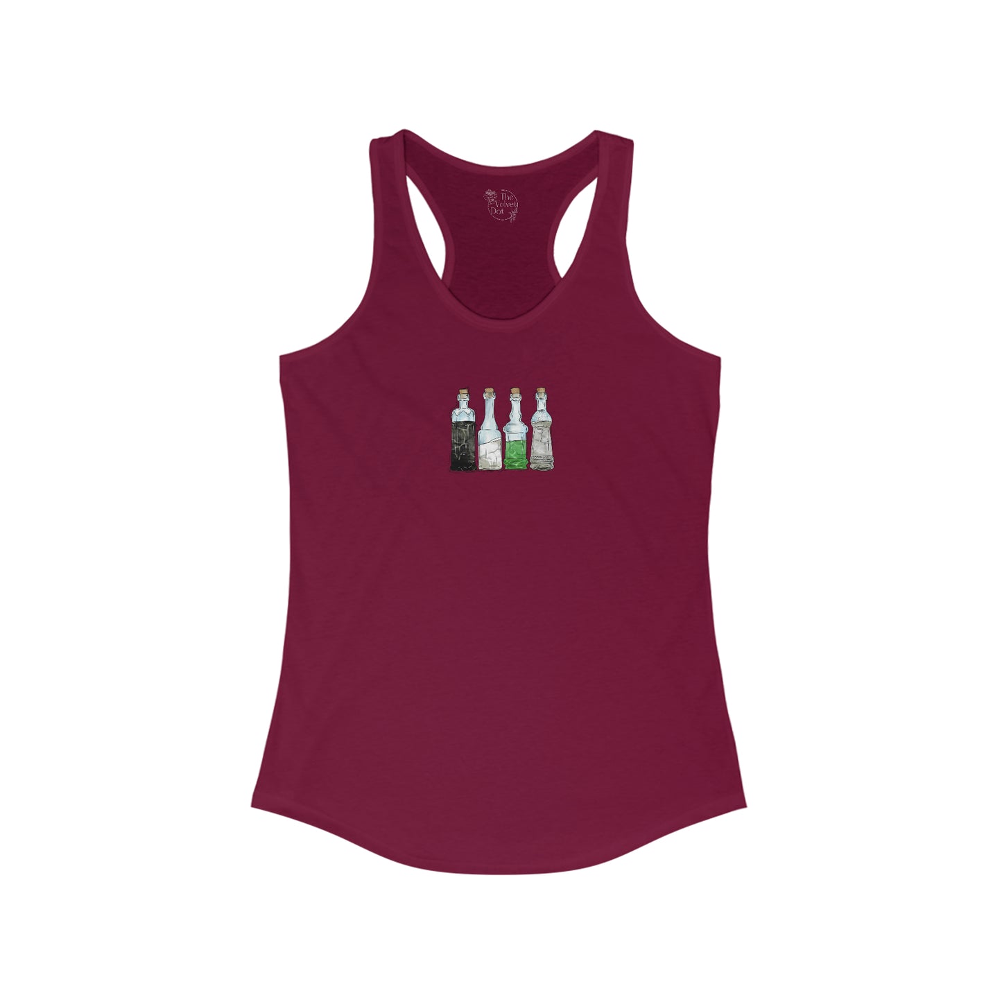 Demiromantic Pride Flag Potion Bottles - Womens Tank Top