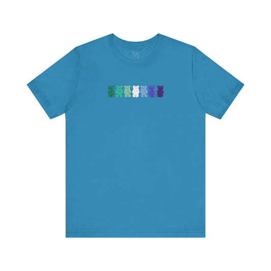 Gay Male Pride Flag Gummy Bears - Unisex T-Shirt