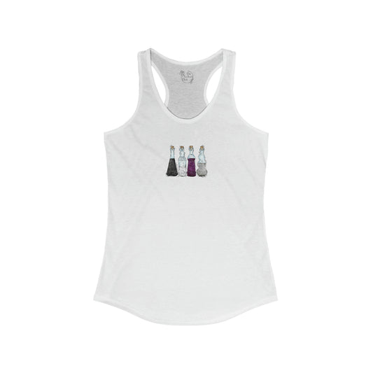 Demisexual Pride Flag Potion Bottles - Womens Tank Top